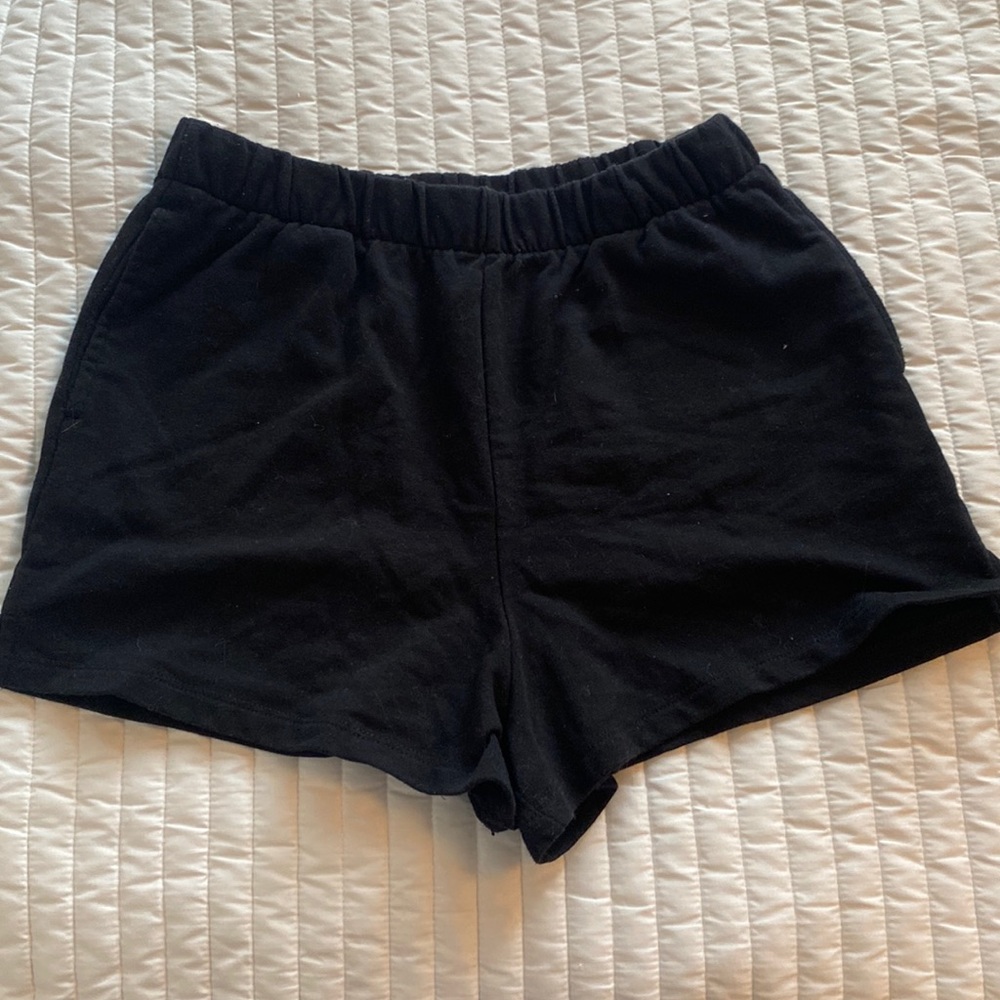Garage black sweat-shorts